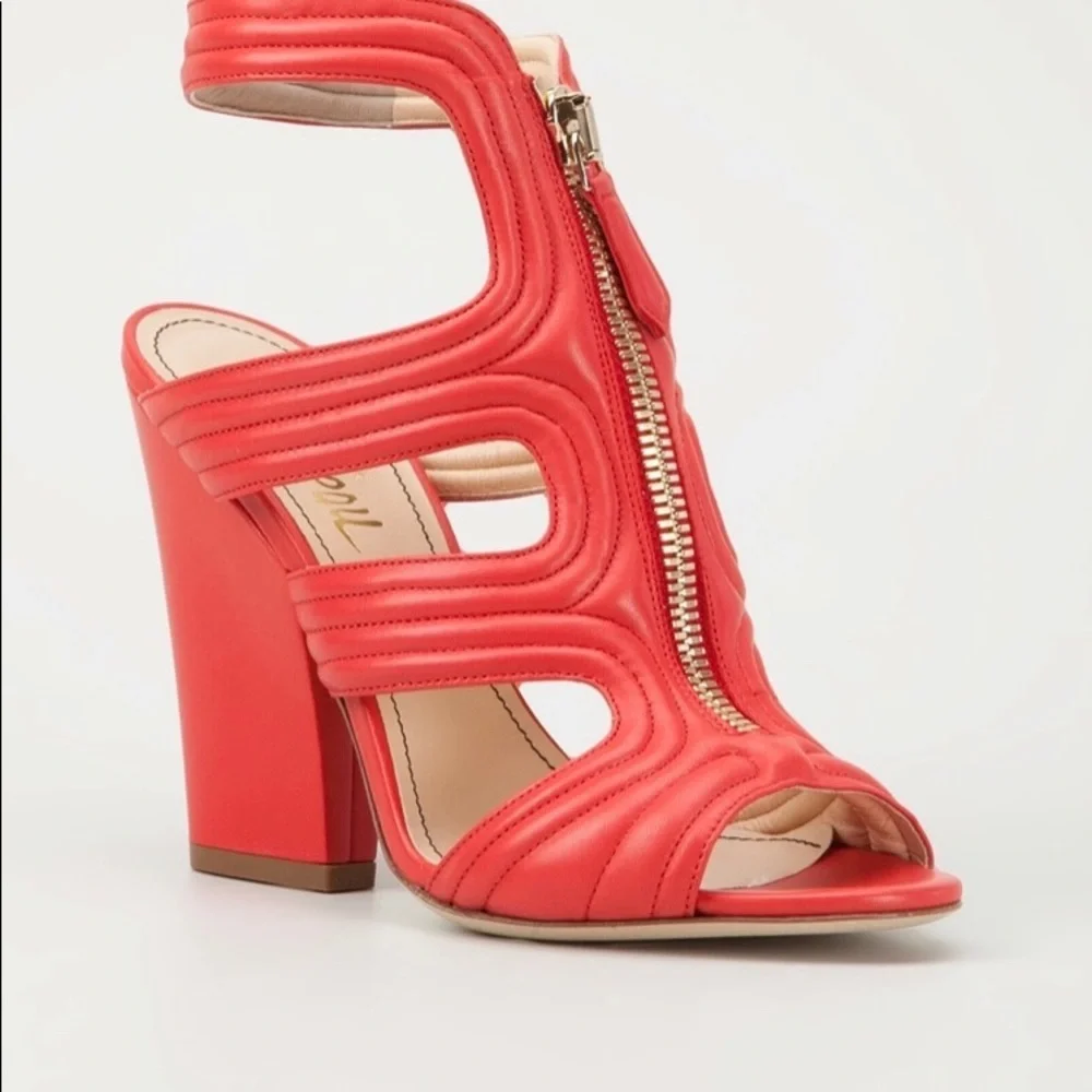 Jerome C. Rousseau Red Narms Sandal - Picture 3 of 7